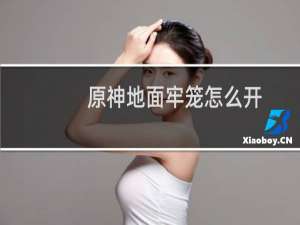 原神地面牢笼怎么开