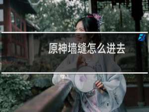 原神墙缝怎么进去
