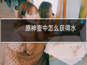 原神壶中怎么获得水