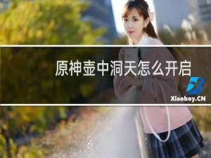 原神壶中洞天怎么开启