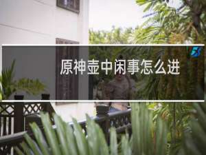 原神壶中闲事怎么进