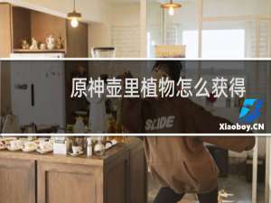 原神壶里植物怎么获得
