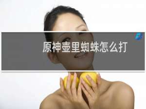 原神壶里蜘蛛怎么打