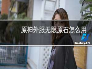 原神外服无限原石怎么用