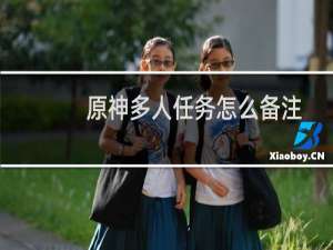 原神多人任务怎么备注