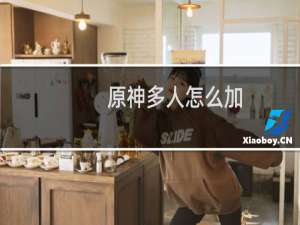 原神多人怎么加