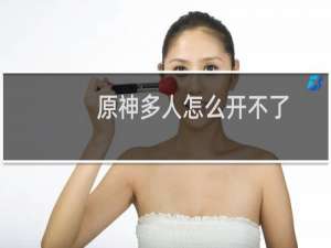 原神多人怎么开不了