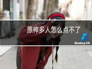 原神多人怎么点不了
