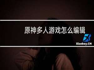 原神多人游戏怎么编辑