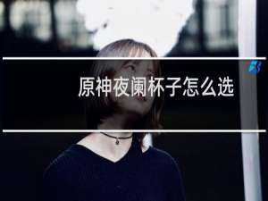 原神夜阑杯子怎么选