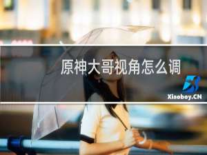 原神大哥视角怎么调