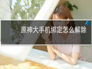 原神大手机绑定怎么解除