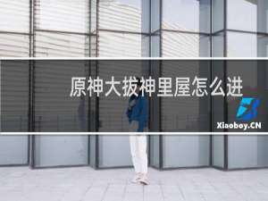 原神大拔神里屋怎么进