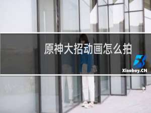 原神大招动画怎么拍