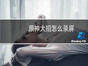原神大招怎么录屏