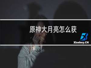 原神大月亮怎么获