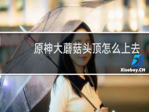 原神大蘑菇头顶怎么上去