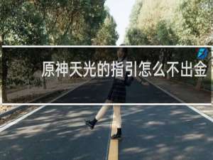 原神天光的指引怎么不出金