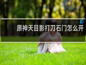 原神天目影打刀石门怎么开