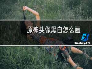 原神头像黑白怎么画