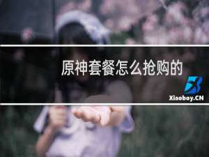 原神套餐怎么抢购的
