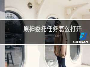 原神委托任务怎么打开