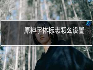 原神字体标志怎么设置