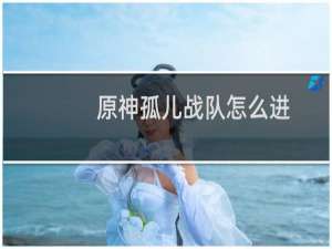 原神孤儿战队怎么进