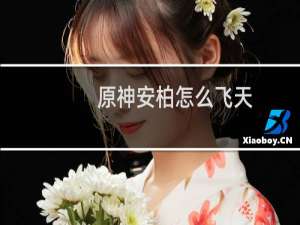 原神安柏怎么飞天