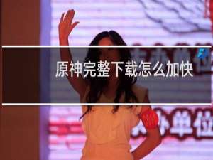 原神完整下载怎么加快