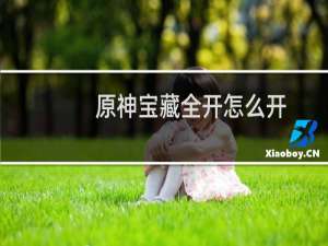 原神宝藏全开怎么开