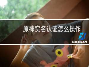 原神实名认证怎么操作