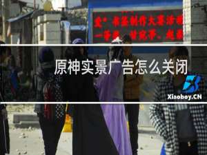 原神实景广告怎么关闭