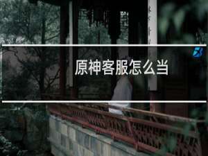原神客服怎么当