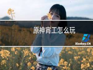 原神宵工怎么玩