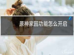原神家园功能怎么开启