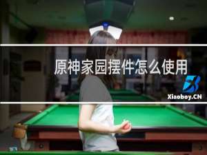 原神家园摆件怎么使用