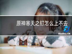 原神寒天之钉怎么上不去