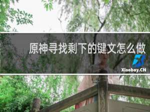 原神寻找剩下的键文怎么做