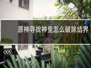 原神寻找神里怎么破除结界