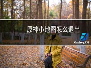 原神小地图怎么退出