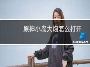 原神小岛大炮怎么打开