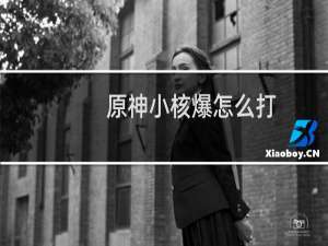 原神小核爆怎么打