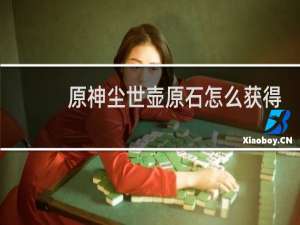 原神尘世壶原石怎么获得