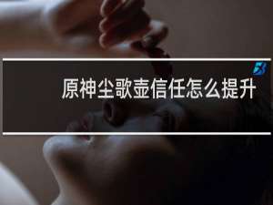 原神尘歌壶信任怎么提升