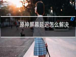 原神屏幕延迟怎么解决