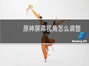 原神屏幕视角怎么调整