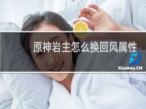 原神岩主怎么换回风属性