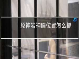 原神岩神瞳位置怎么抓