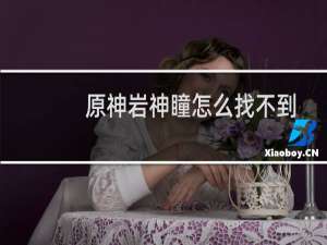 原神岩神瞳怎么找不到